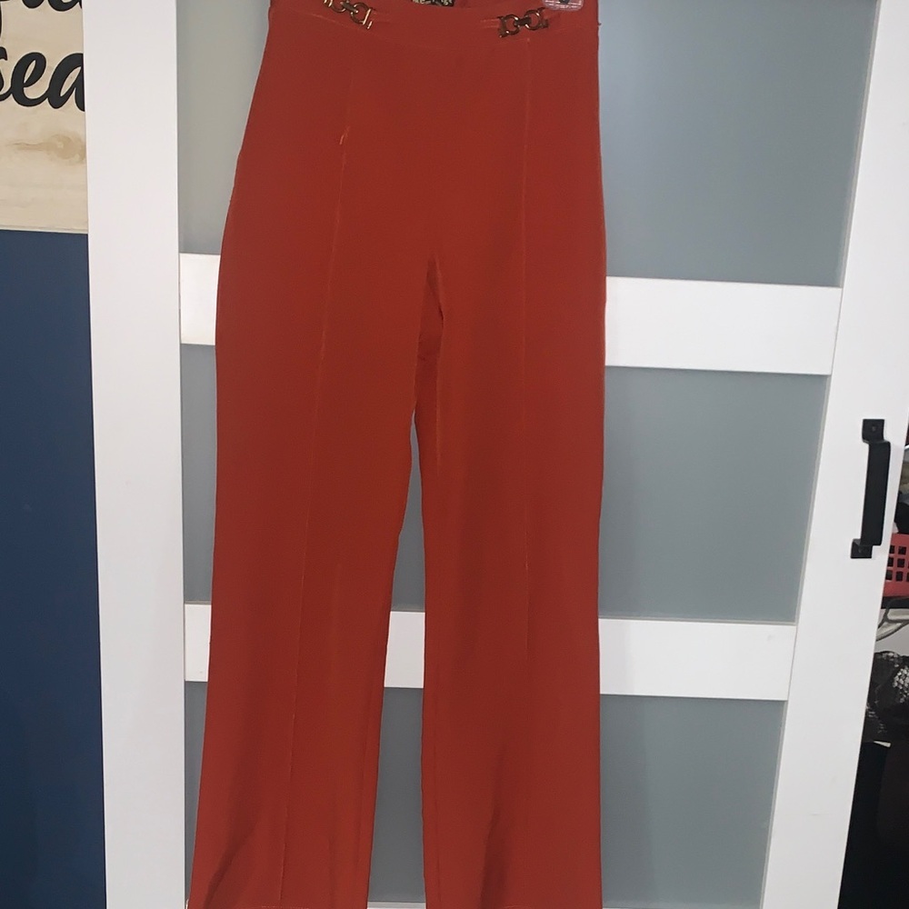 Like an Angel Rust Wide Leg Pants